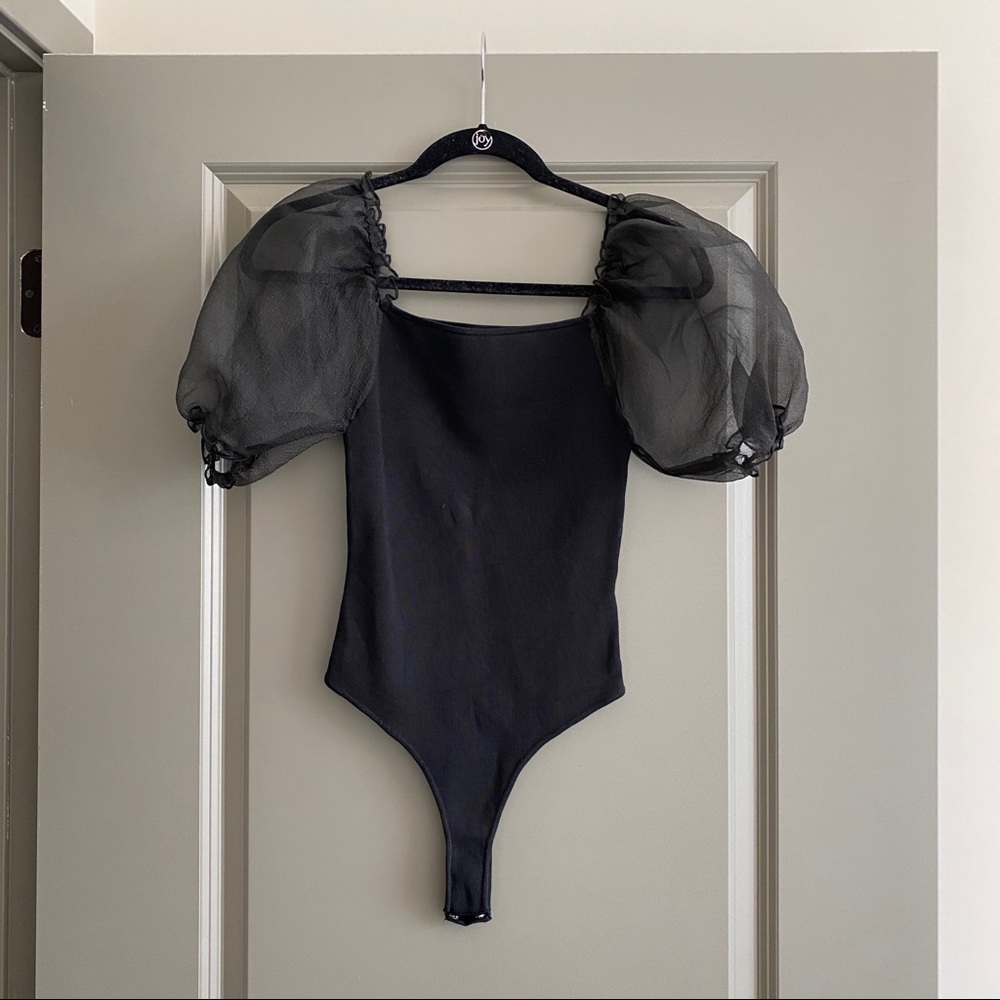 ASTR the Label Bodysuit with Puff Sleeves